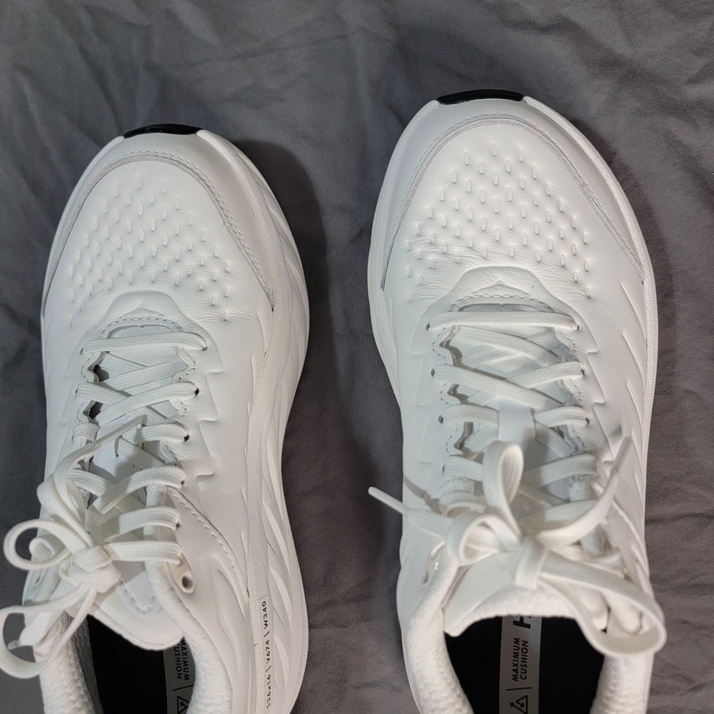 Hoka Bondi SR Running Shoes Womens 9 US White Work Sneaker Slip Resistant - Picture 6 of 14